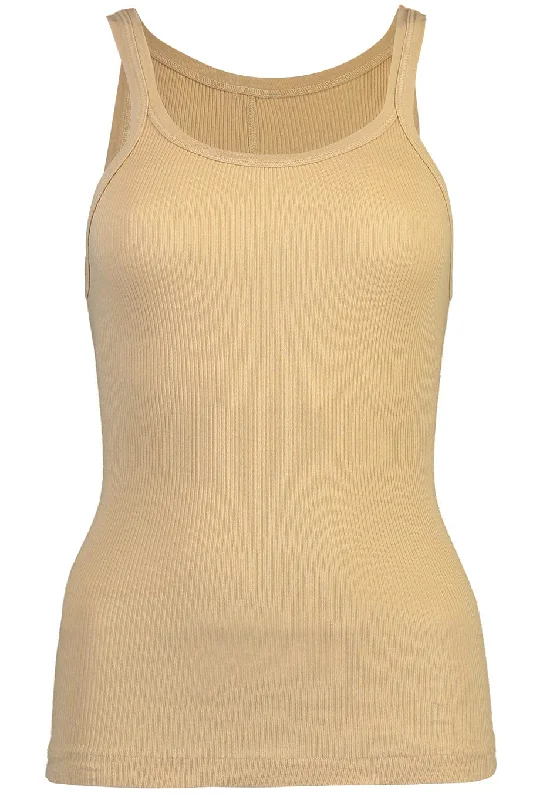 Ribbed Tank - Sand charcoal tank top