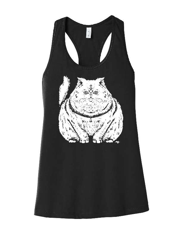 Plump Cat · Racerback Tank peekaboo tank top