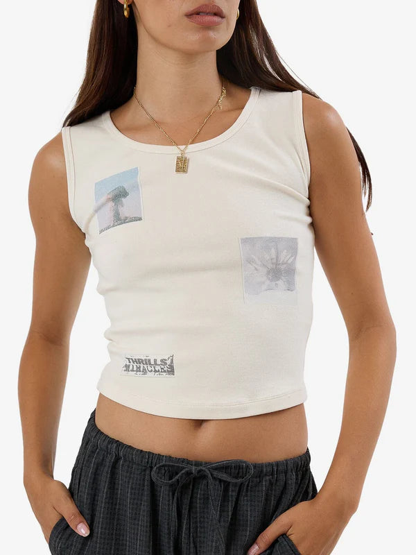 Thrills One Way Or Another Y2K Tank ribbed tank top