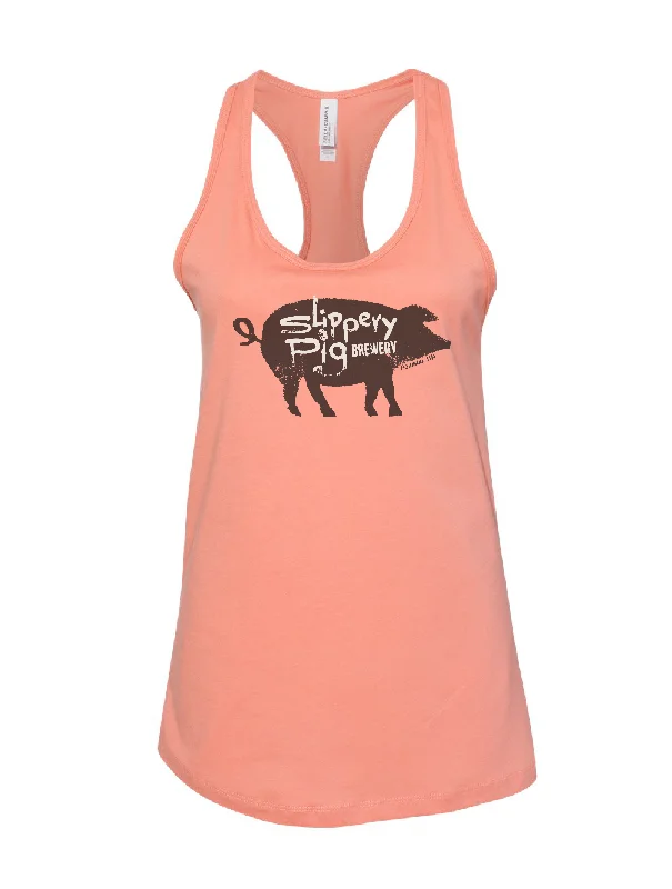 Slippery Pig · Sunset Racerback Tank workout tank top