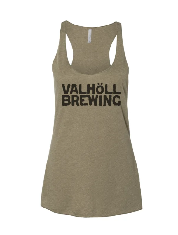 Valhöll Brewing · Olive Tri Racerback Tank pastel tank top