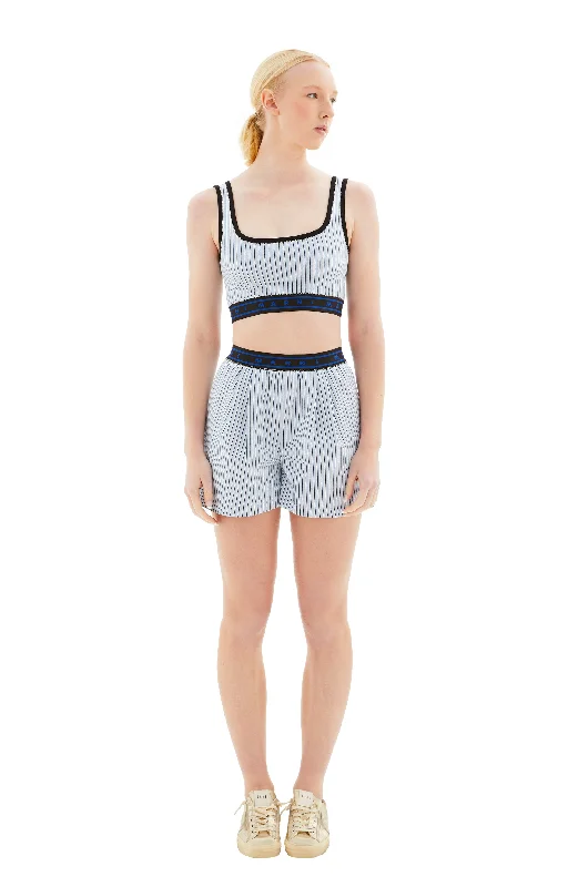 Cropped Tank Top (Vivid Blu) metallic tank top