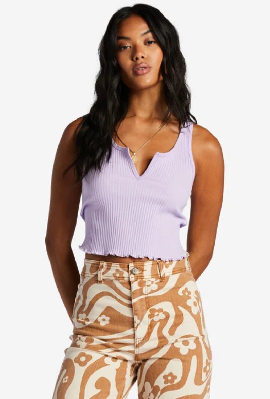 Notch Tank - Lilac Breeze black tank top