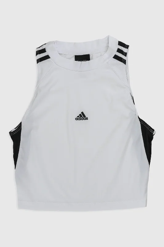 Rework Adidas Crop Tank - L print tank top