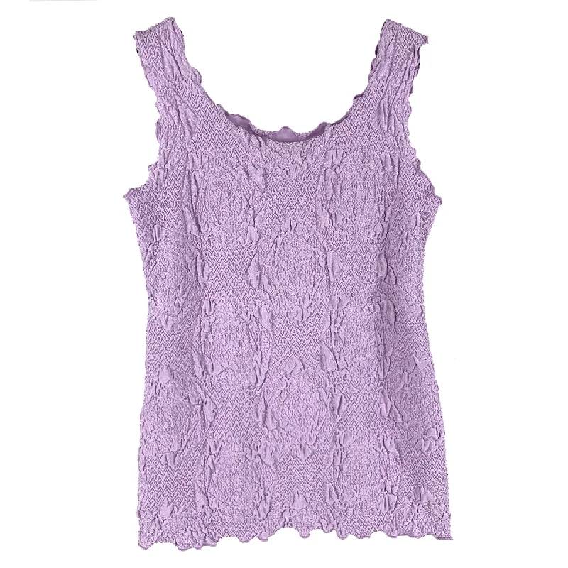 Pastel Lilac Lyrac Charming Tank Top cotton tank top