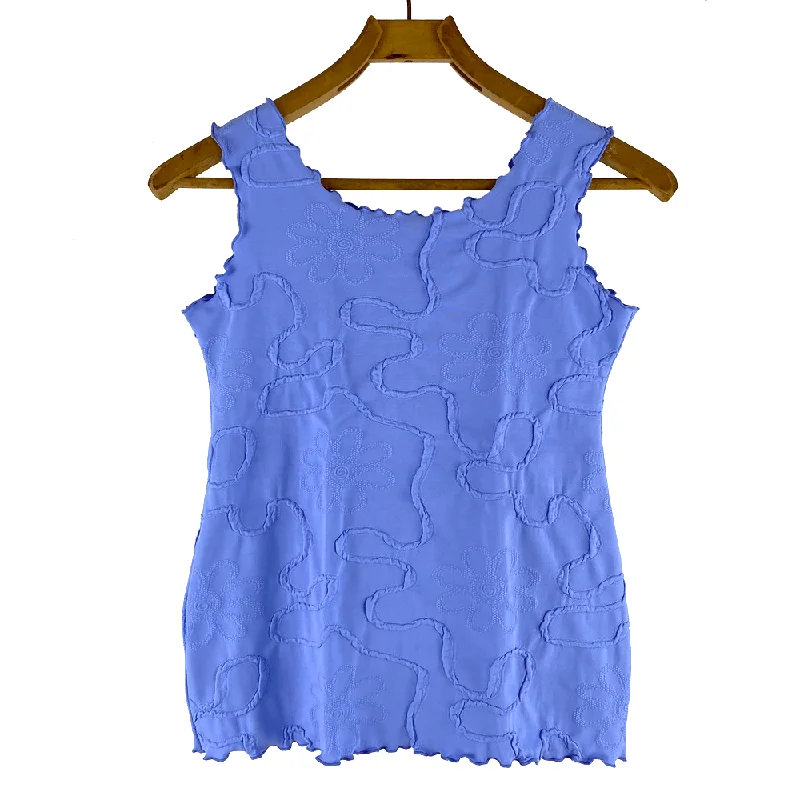 Cornflower Conduit Textured Charming Tank Top v-neck tank top