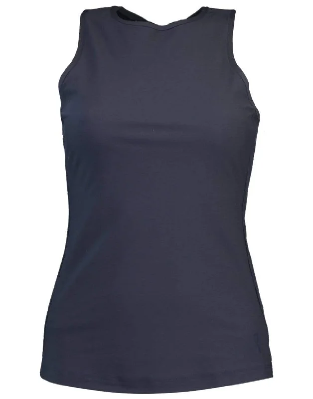 Movement Tank - Navy gold tank top