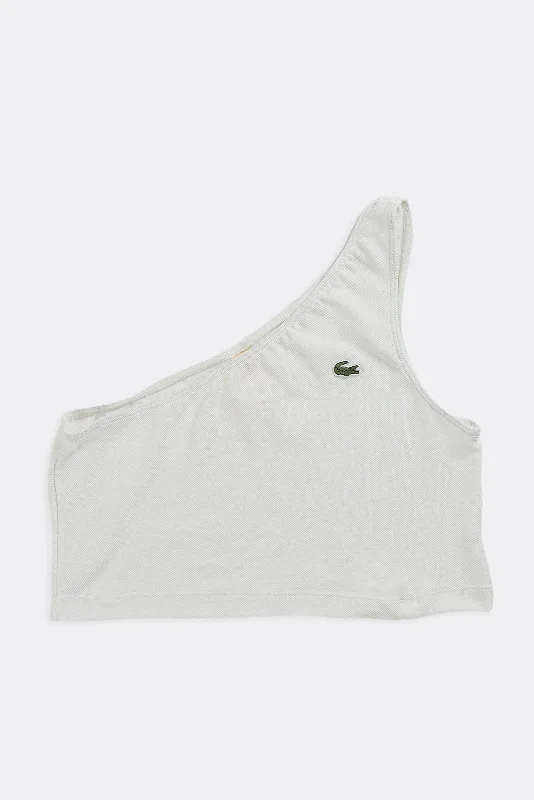 Rework Lacoste One Shoulder Tank - XS, S, M, L lavender tank top