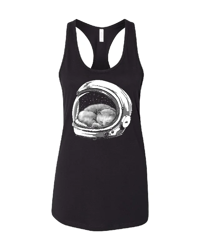 Cuddles Up In Space · Racerback Tank scoop neck tank