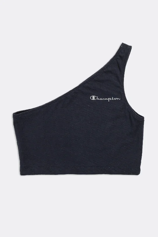 Rework Champion One Shoulder Tank - L cold shoulder tank