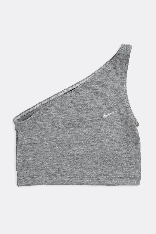 Rework Nike One Shoulder Tank - XS, S, M, L, XL ribbed tank top