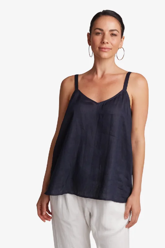 Eb & Ive - Studio Tank - Navy soft tank top