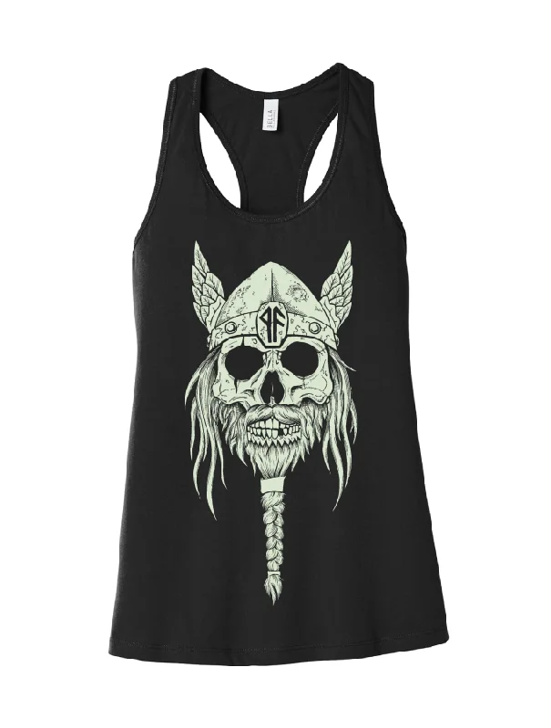 Valhöll Brewing Skullface · Racerback Tank mesh tank top