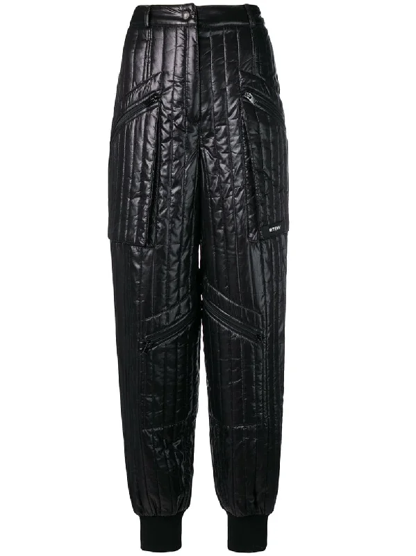 quilted tapered trousers Trousers Gym Athletic