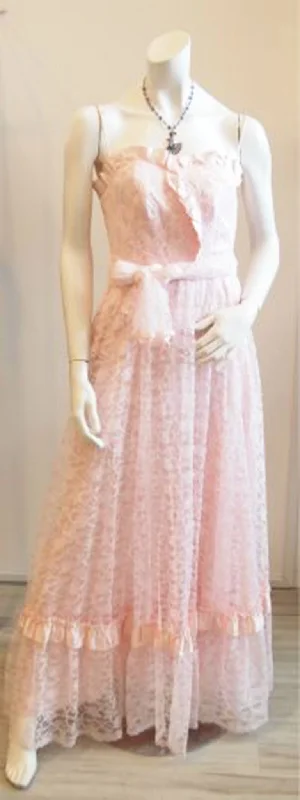 In the Right Lace Vintage Pink Dress With Matching Shawl Classic Cashmere Shawl Scarf