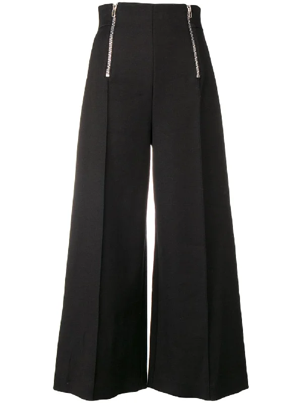 wide leg high-waisted trousers Trousers Gym Athletic