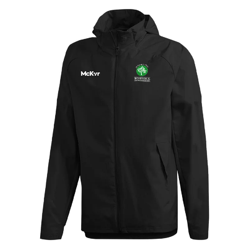 Mc Keever Boherbue Comprehensive School Core 22 Rain Jacket - Adult - Black Insulated Jacket Fitted Jacket Loose Jacket