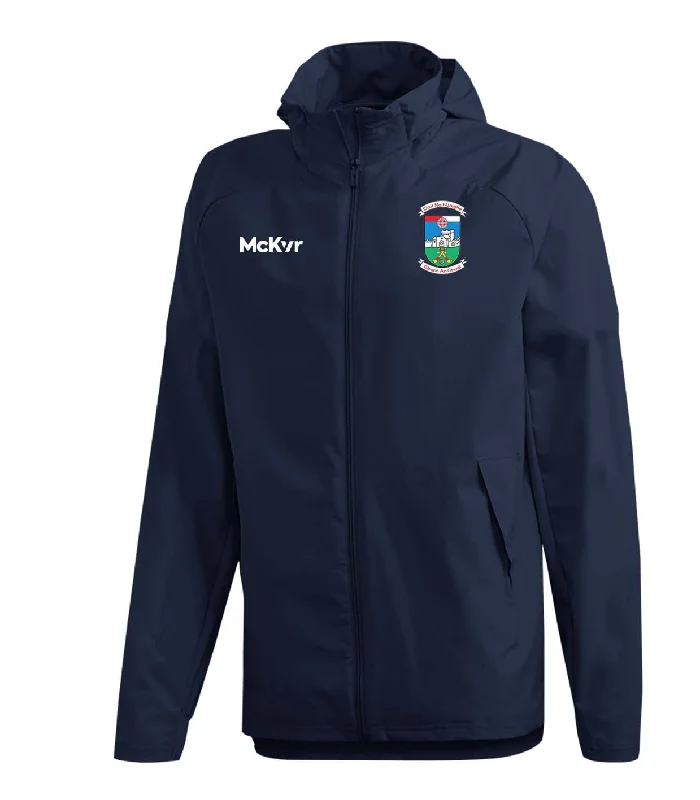 Mc Keever Gortnahoe Glengoole GAA Core 22 Rain Jacket - Adult - Navy Fleece Fabric Down Fabric Feather Fabric