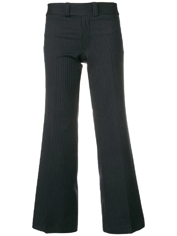 cropped pinstripe trousers Trousers Vintage Classic