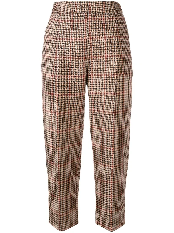 cropped checked trousers Trousers Occasion Special