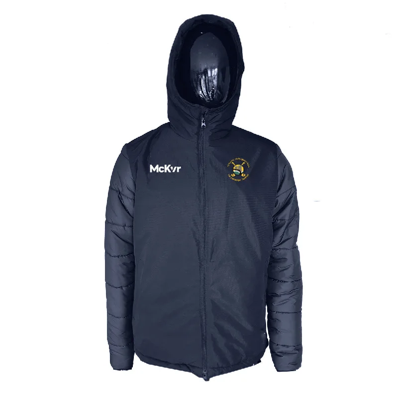 Mc Keever Blackrock Camogie Core 22 Stadium Jacket - Adult - Navy Hoodie Zip-Up Jacket Button-Up Jacket