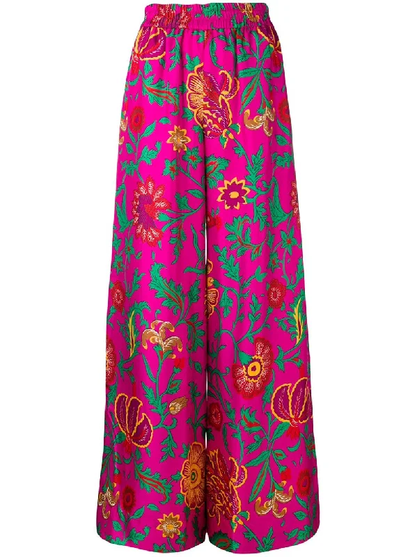 floral palazzo trousers Trousers trendy modern