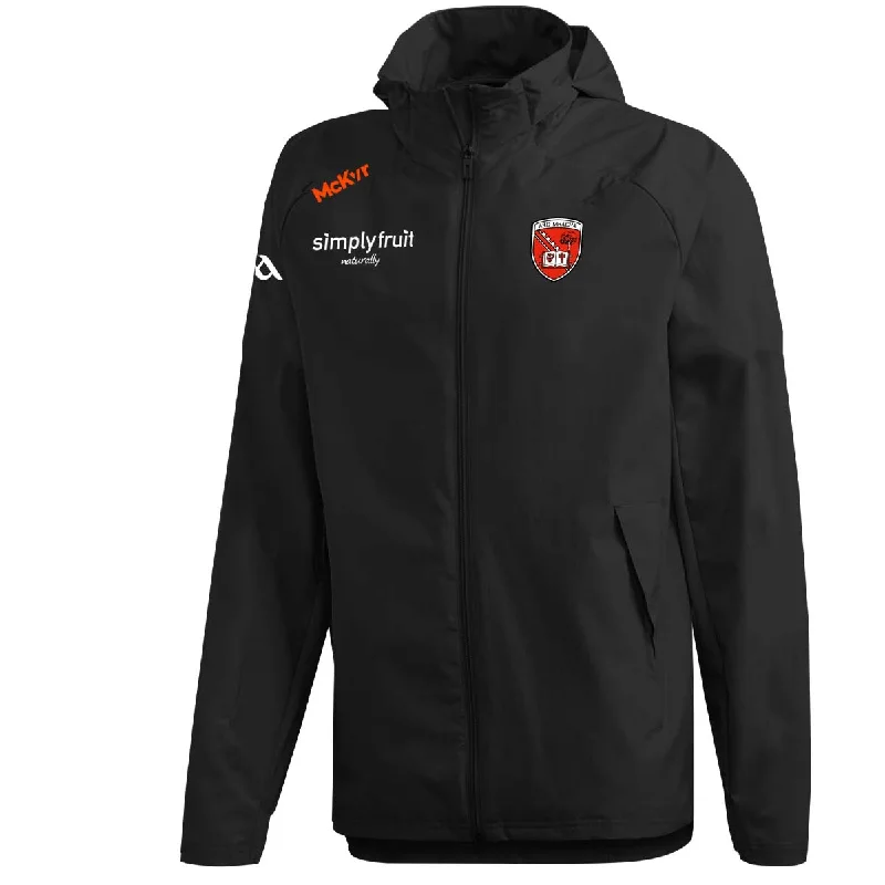 Mc Keever Armagh GAA Official Vital Rain Jacket - Adult - Black/White Satin Fabric Silk Fabric Chiffon Fabric