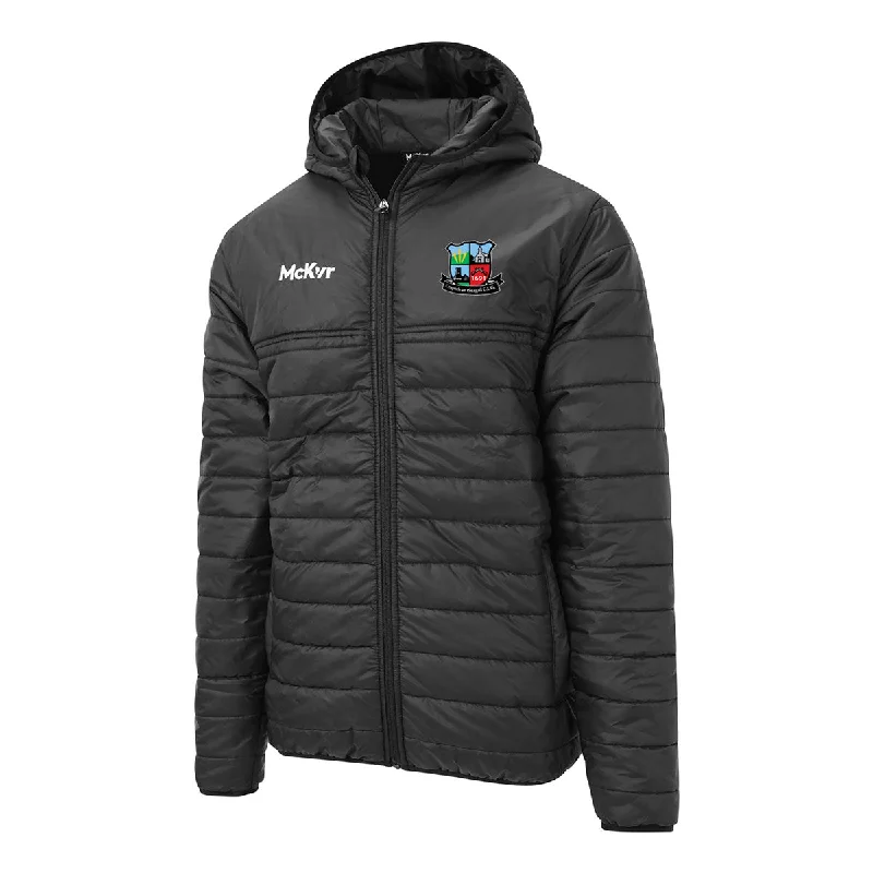 Mc Keever Cappataggle GAA Core 22 Puffa Jacket - Adult - Black Welt Pockets Slit Pockets Flap Pockets