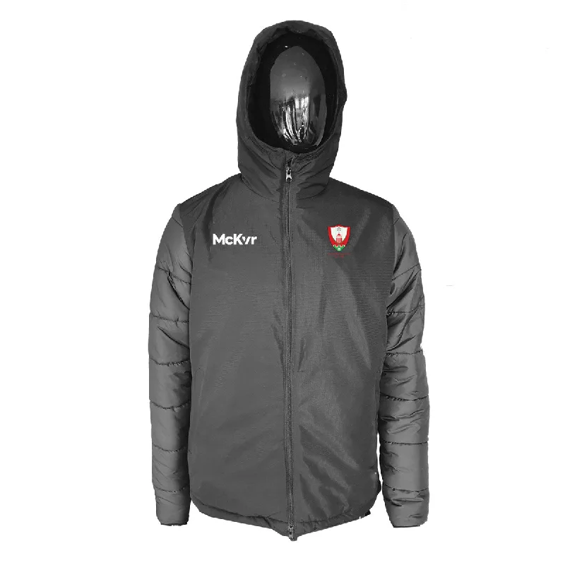 Mc Keever Dromahair GAA Core 22 Stadium Jacket - Adult - Black Fleece Jacket Down Jacket Parka