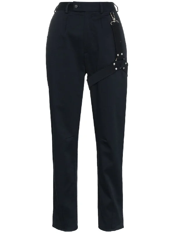 high rise slim leg trousers Trousers Tapered Slim Fit