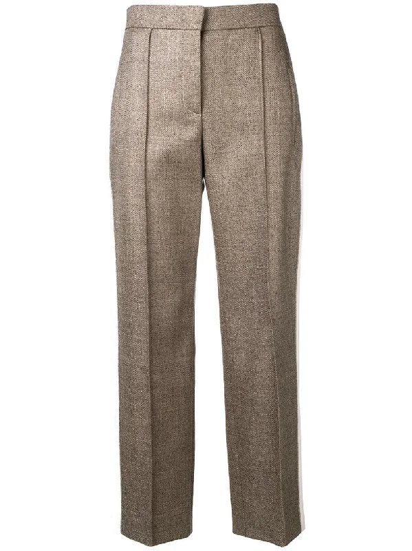 side-stripe tailored trousers Trousers Summer Linen