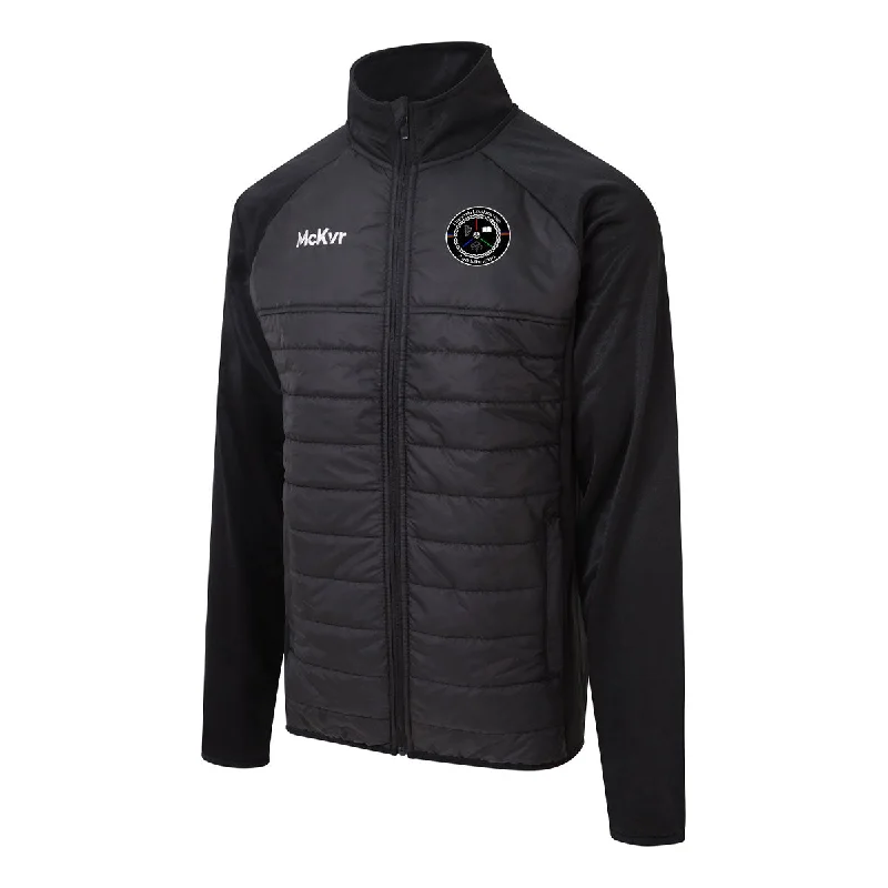 Mc Keever Naomh Labhaoise CLG Core 22 Hybrid Jacket - Adult - Black Fleece Jacket Down Jacket Feather Jacket