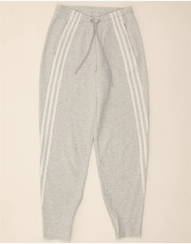 ADIDAS Womens Tracksuit Trousers UK 4/6 XS  Grey Trousers Versatile Stylish