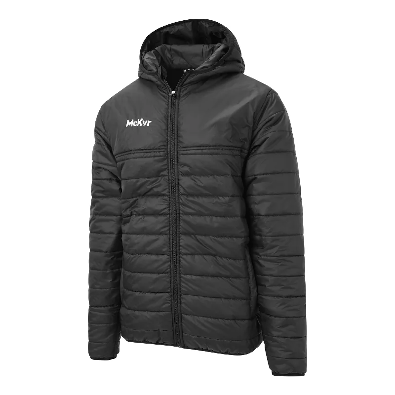 Mc Keever Core 22 Puffa Jacket - Adult - Black Quilted Jacket Puffer Jacket Insulated Jacket