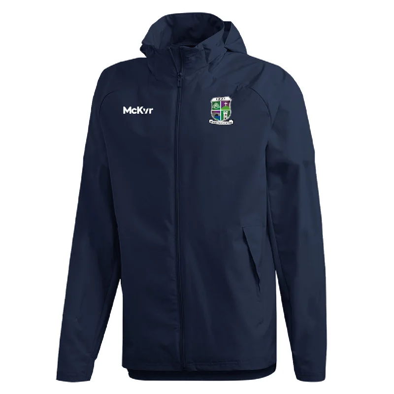 Mc Keever Leitrim Gaels GAA Core 22 Rain Jacket - Adult - Navy Belted Jacket Elasticated Jacket Padded Jacket