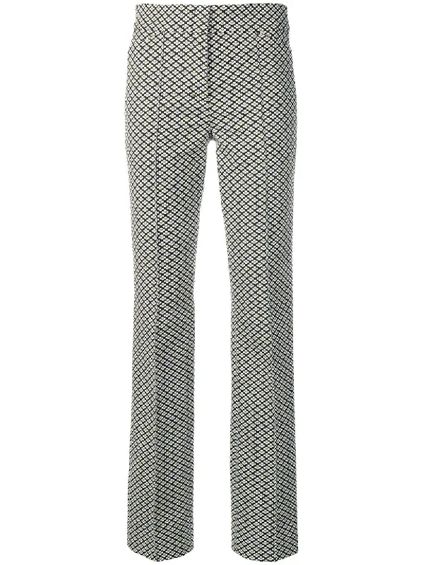 micro-printed trousers Trousers chic fashionable