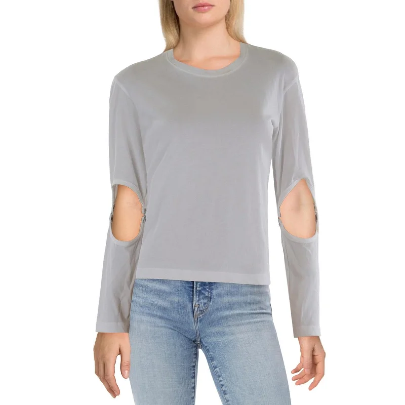 Womens Crewneck Long Sleeve Pullover Top dolman Sleeve Top