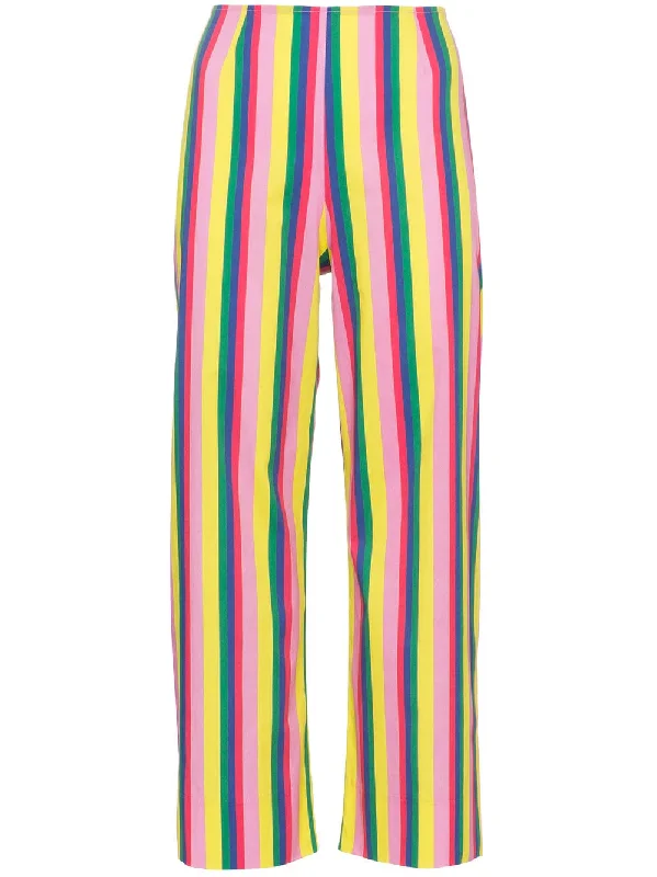 Maui striped cotton cropped trousers Trousers Capri Summer