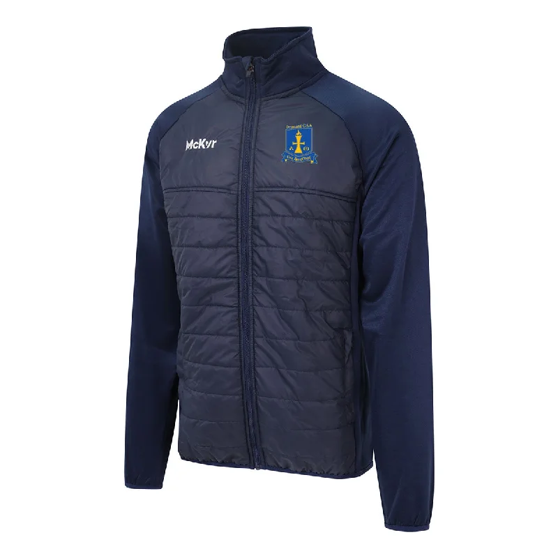 Mc Keever Dromard GAA Core 22 Hybrid Jacket - Adult - Navy Rayon Fabric Velvet Fabric Corduroy Fabric