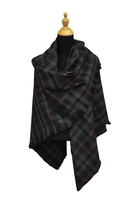 Witches' Blood Shawl Comfortable Plaid Shawl Wrap