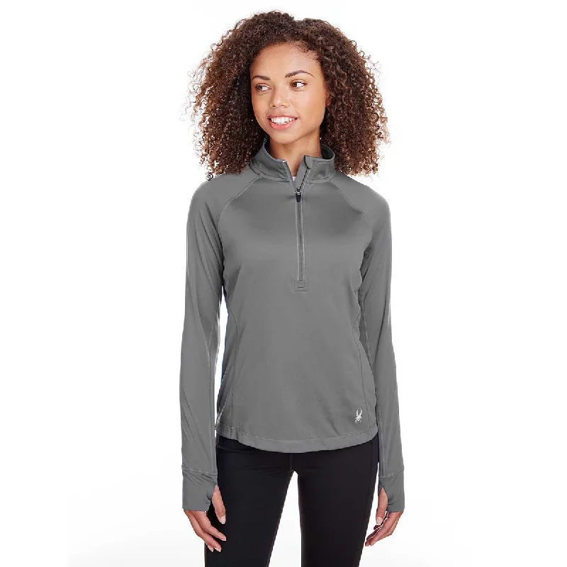 Spyder Women's Polar Freestyle Half-Zip Pullover Mock Neck Pullover