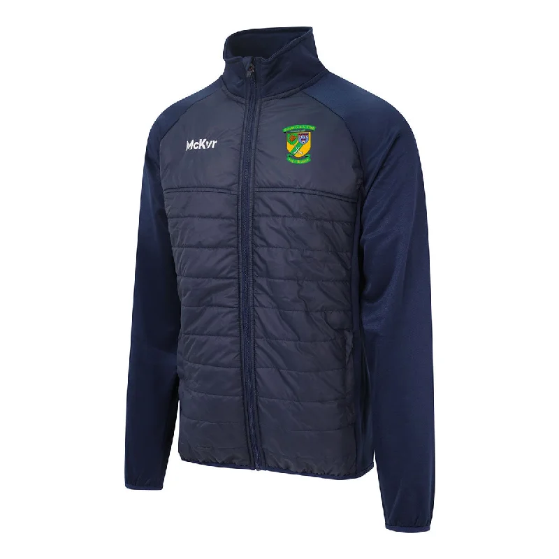 Mc Keever Faughs GAA Core 22 Hybrid Jacket - Adult - Navy Fleece Fabric Down Fabric Feather Fabric