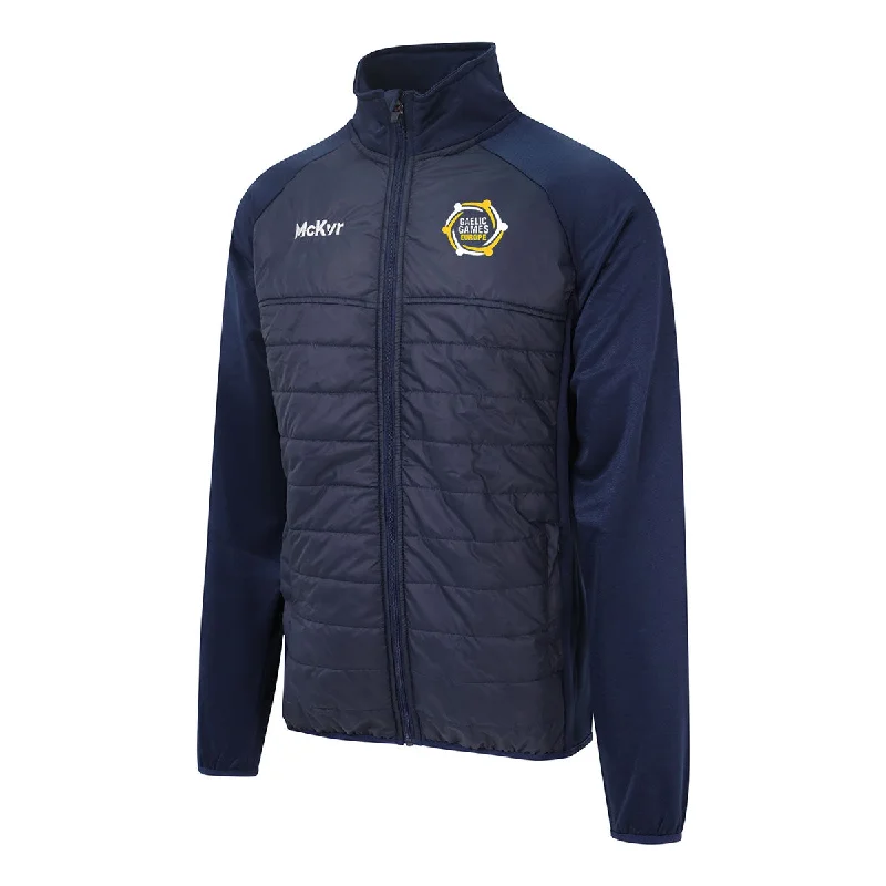 Mc Keever Gaelic Games Europe Core 22 Hybrid Jacket - Adult - Navy Lace Jacket Ribbed Jacket Sequined Jacket