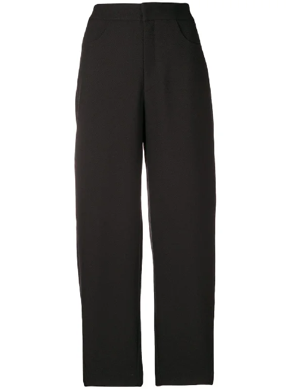 high-waisted cropped trousers Trousers Culottes Wide Leg