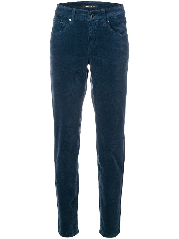 velvet skinny trousers Trousers practical easy-care