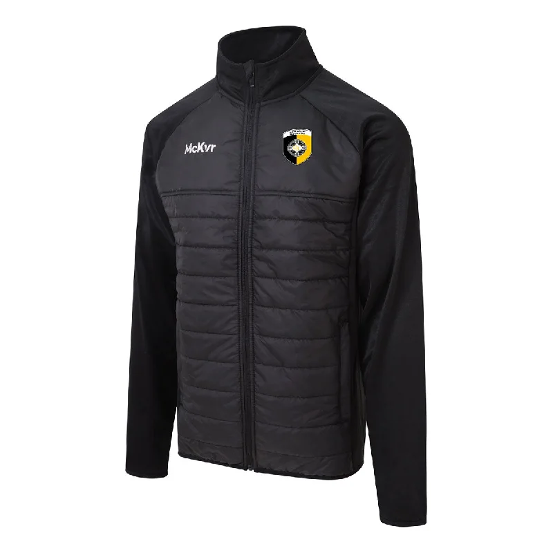 Mc Keever Crossmaglen Rangers GAC Core 22 Hybrid Jacket - Adult - Black Front Pockets Side Pockets Patch Pockets