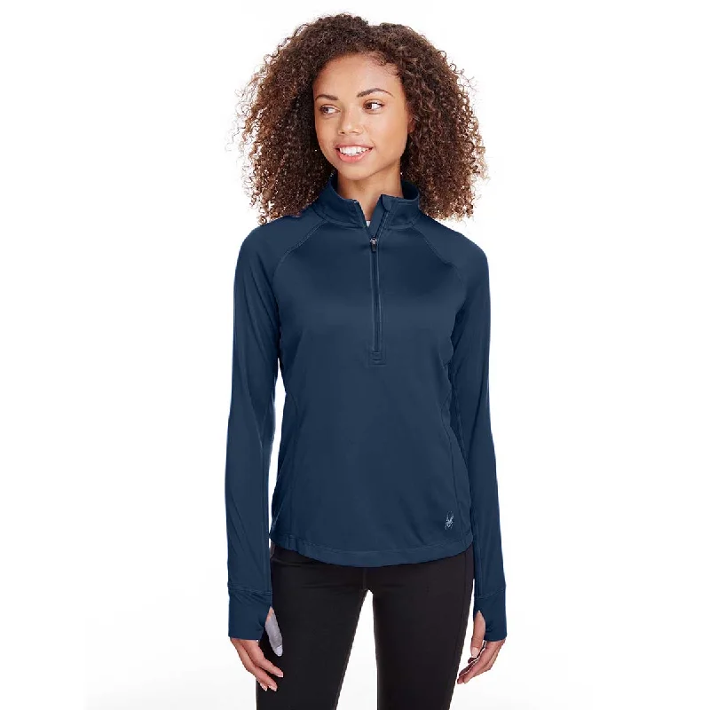 Spyder Women's Frontier Freestyle Half-Zip Pullover One Shoulder Top