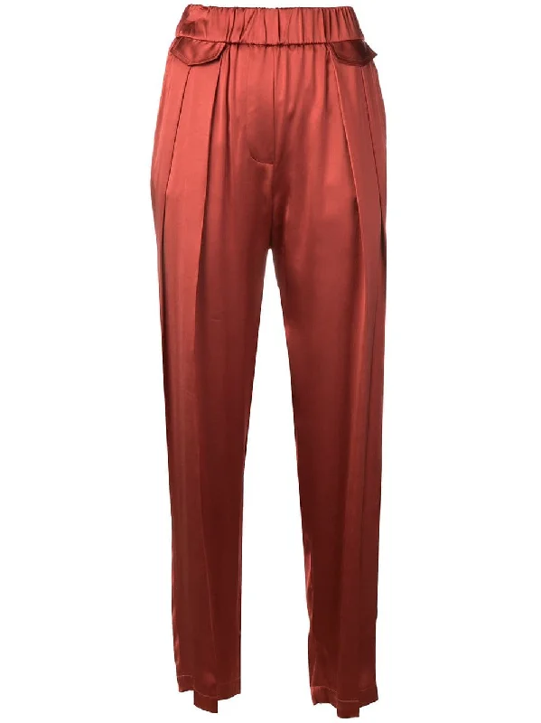 loose-fit pleated trousers Trousers Versatile Stylish