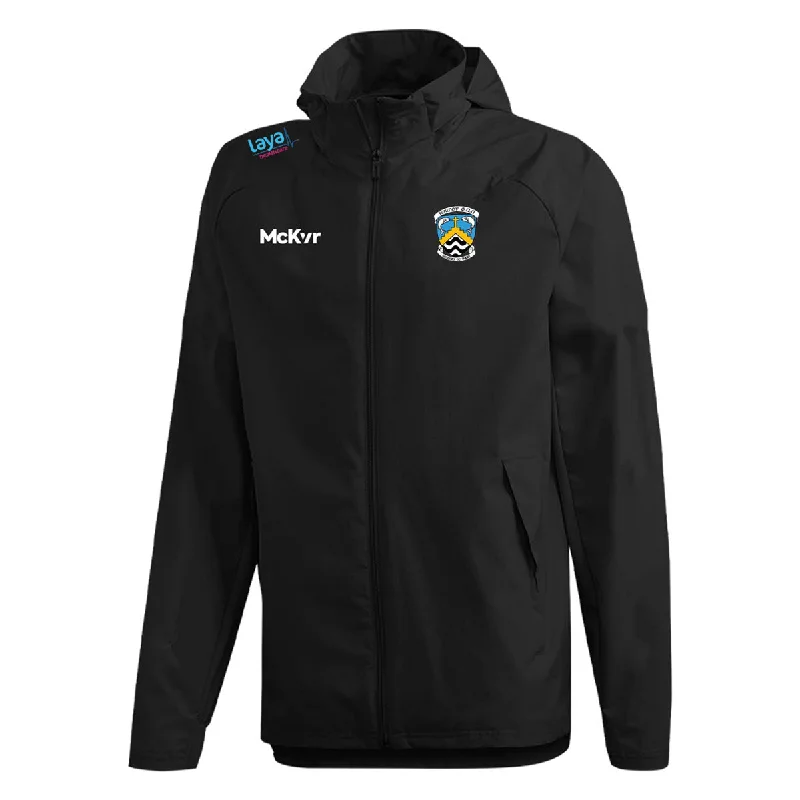 Mc Keever Fermoy GAA Core 22 Rain Jacket - Adult - Black Nylon Jacket Polyester Jacket Spandex Jacket