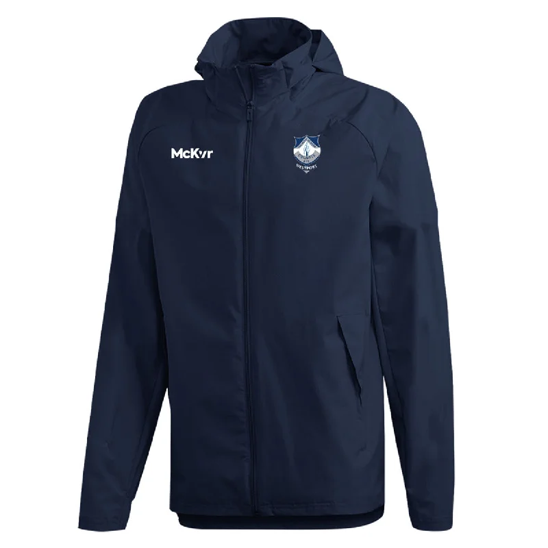 Mc Keever Rice College Core 22 Rain Jacket - Adult - Navy V-Neck Jacket Boat Neck Jacket Square Neck Jacket